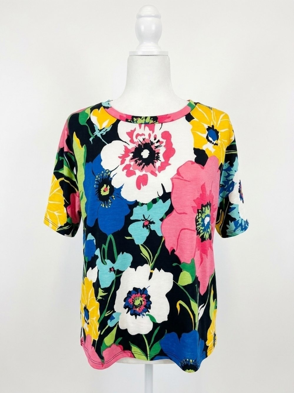 NEW SEW IN LOVE bold in floral top in multi